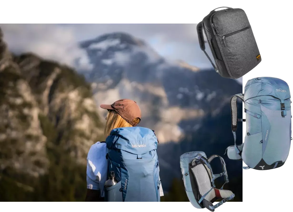 Wanderrucksack Hikepack 25 und Reiserucksack Flightcase 40