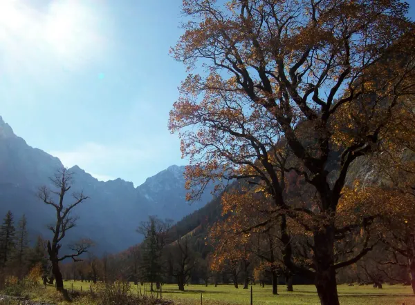 Farbenfroher Herbst im Naturpark Karwendel
